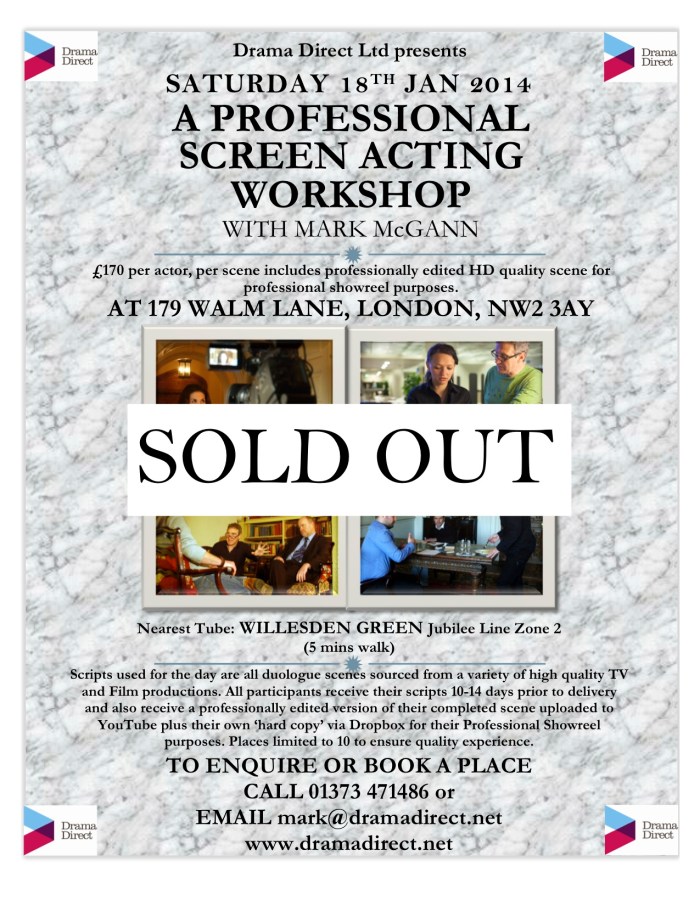 NOW BOOKING FOR LONDON SAT 22nd FEB 2014