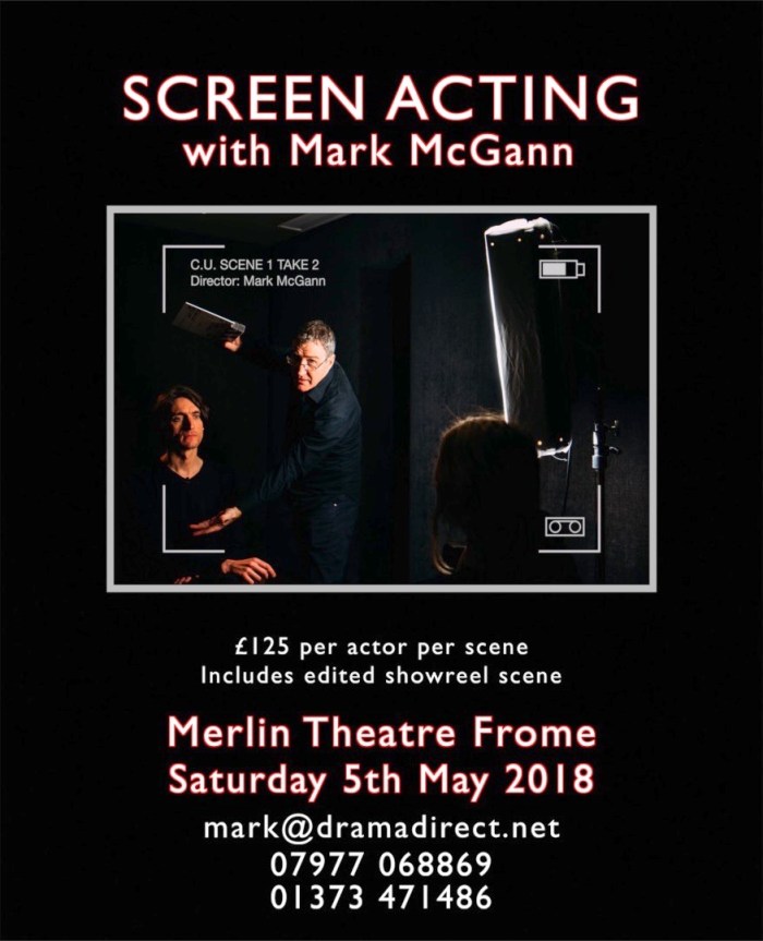 ACTING FOR SCREEN POSTER