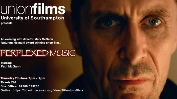 EVENING WITH MARK McGANN UNION FILMS POSTER 2