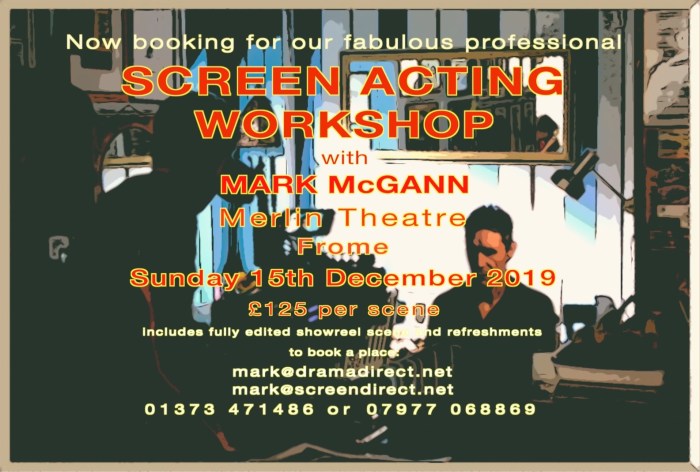 POSTER SCREEN MERLIN SUN 15th DEC 2019