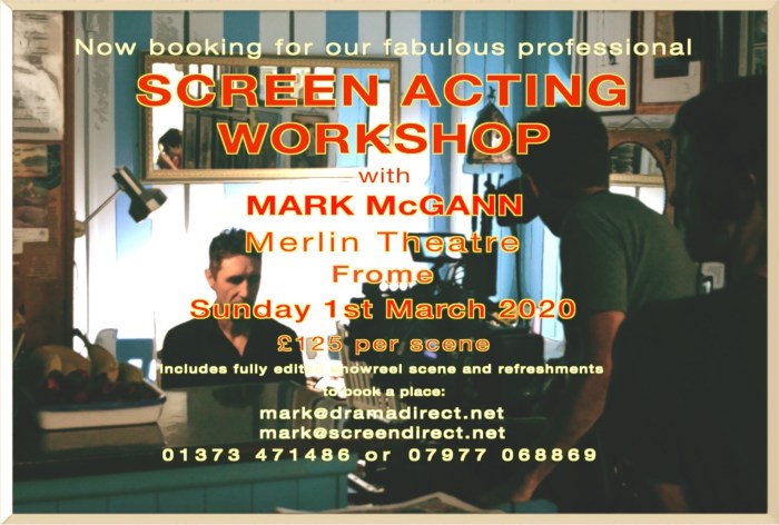 POSTER SCREEN MERLIN SUNDAY 1st MARCH 2020